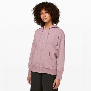 New w/Tags Lululemon “To Dye For, Ready To Roll” washed zip up hoodie Size 8